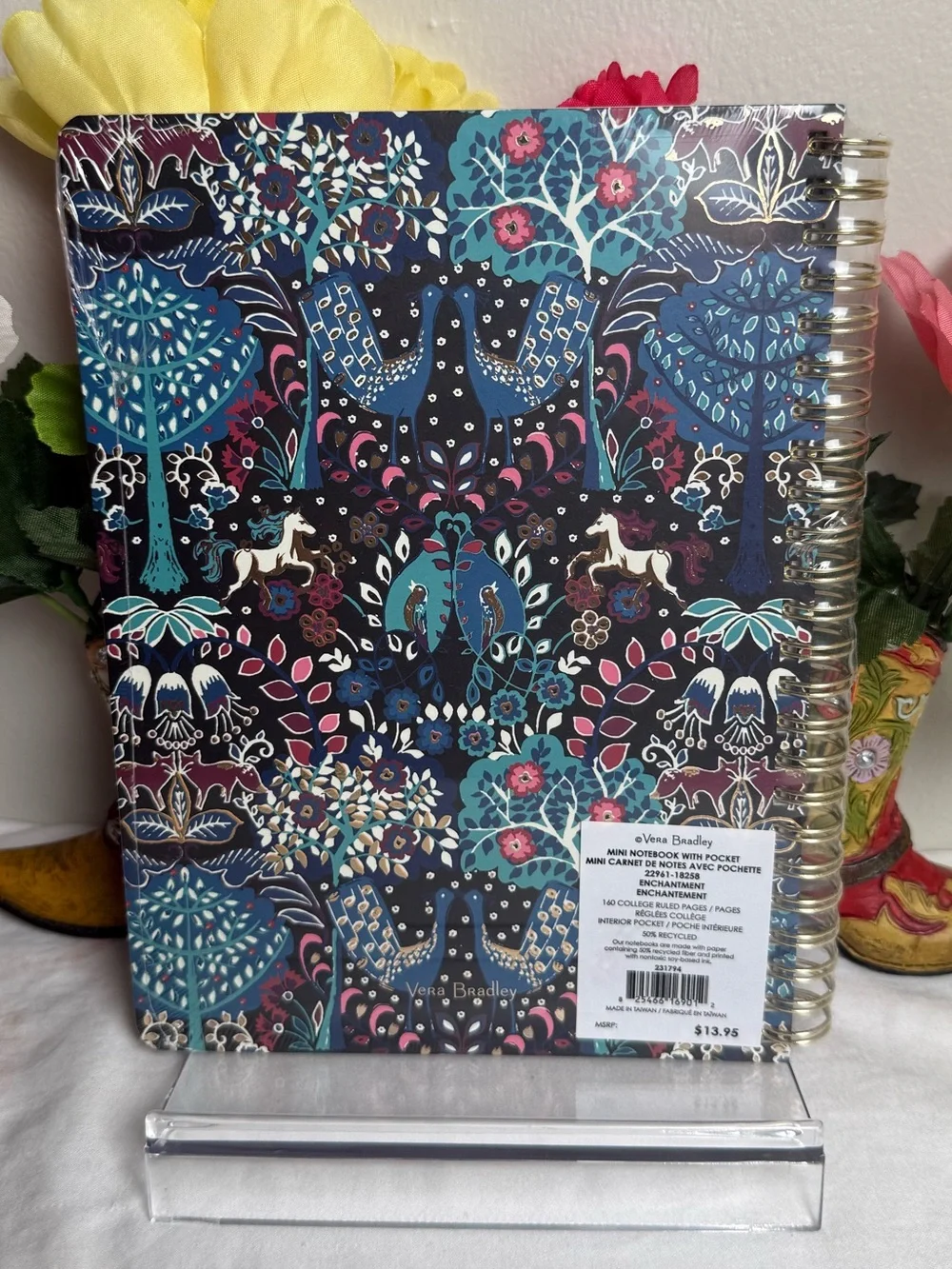 NWT Vera Bradley Enchantment Mini Notebook